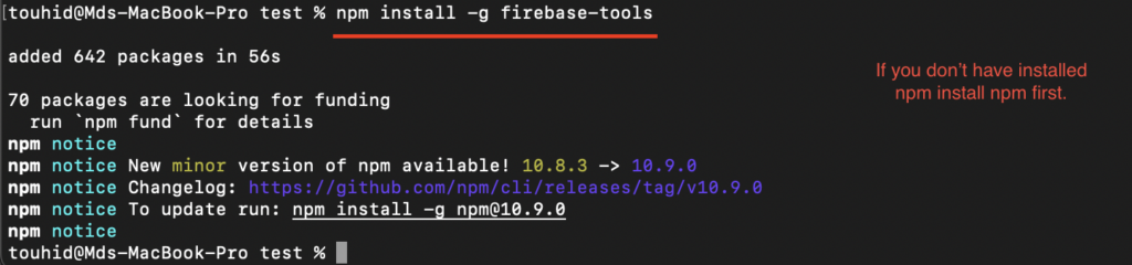 019_cli firebase tool install